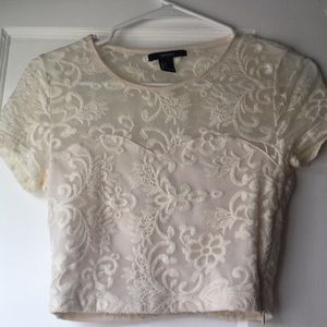 lace croptop from forever 21